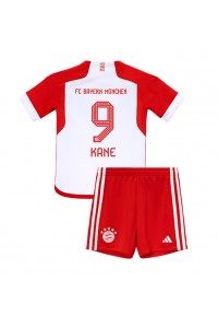 Bayern Munich Harry Kane #9 Jalkapallovaatteet Lasten Kotipeliasu 2023-24 Lyhythihainen (+ Lyhyet housut)